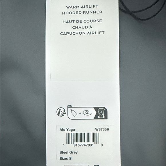 ALO YOGA | ✨NEW✨ Warm Airlift Hooded Runner in Steel Grey - Picture 4 of 4